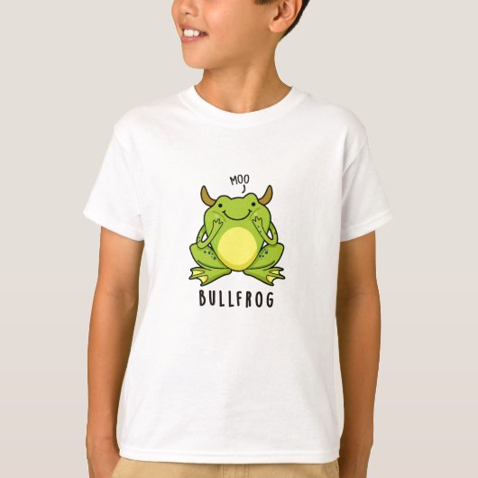 Bull Frog Funny Animal Frog Pun T-shirt (Voorkant)