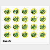 Bull Frog van Mudge Studios Ronde Sticker (Vel)