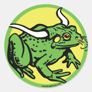 Bull Frog van Mudge Studios Ronde Sticker