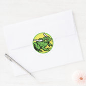 Bull Frog van Mudge Studios Ronde Sticker (Envelop)