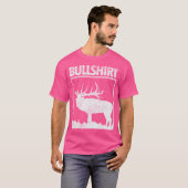Bull Funny Bull Elk Deer Buck Bow Hunter T-shirt (Voorkant volledig)