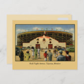  Bull-gevecht arena Tijuana Mexico Briefkaart (Voorkant / Achterkant)
