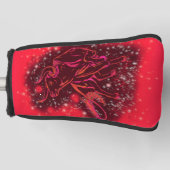 Bull Golf Head Hoesje Red Sterrennacht Golfheadcover (Voorkant)