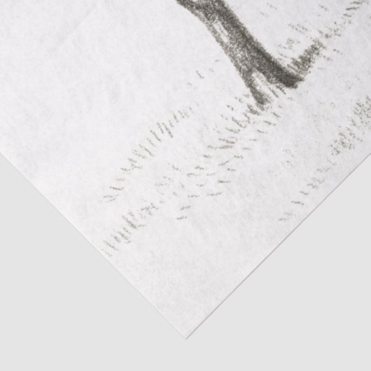 Bull Grazing Ephemera Decoupage Boerderij Koe Tissuepapier (Detail)