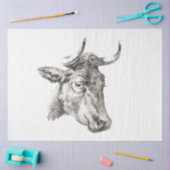 Bull Head Ephemera Decoupage  Boerderij Koe Tissuepapier (Craft)