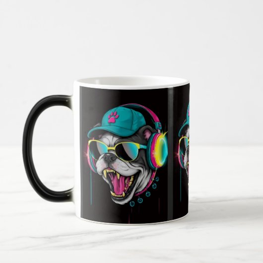 Bull hondenliefhebbers magische mok (Links)