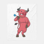 Bull in Darts met Dart Fleece Deken (Voorkant)