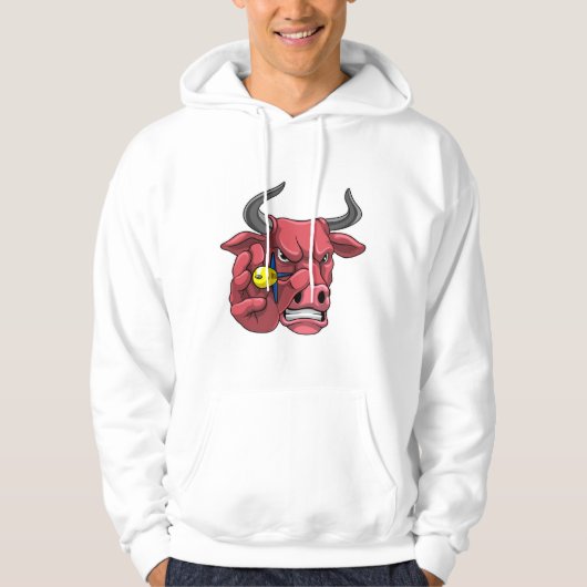 Bull in Darts met Dart Hoodie (Voorkant)