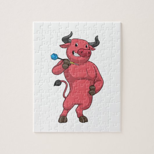 Bull in Darts met Dart Legpuzzel (Verticaal)