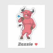 Bull in Darts met Dart Sticker (Vel)