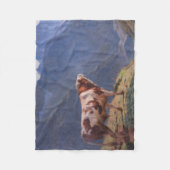 Bull in de Alpen (door Eugène Burnand) Fleece Deken (Voorkant)