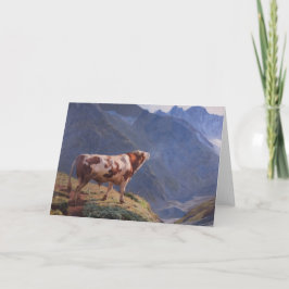 Bull in de Alpen (door Eugène Burnand) Kaart