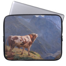 Bull in de Alpen (door Eugène Burnand)