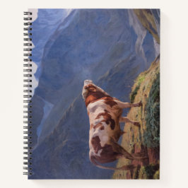 Bull in de Alpen (door Eugène Burnand) Notitieboek