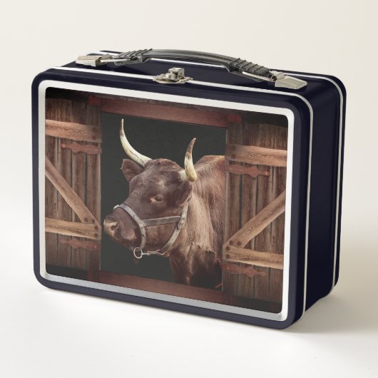 Bull in de Barn Metal Lunch Box (Voorkant)
