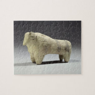 Bull in de stijl Ubaid, c.4000-3500 BC (terracott) Legpuzzel