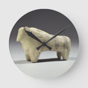 Bull in de stijl Ubaid, c.4000-3500 BC (terracott) Ronde Klok