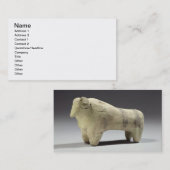 Bull in de stijl Ubaid, c.4000-3500 BC (terracott) Visitekaartje (Voorkant / Achterkant)