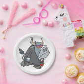 Bull in een Bord van het pak papier (Feest)