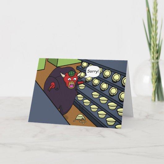 Bull in een China Shop Kaart (Voorkant)