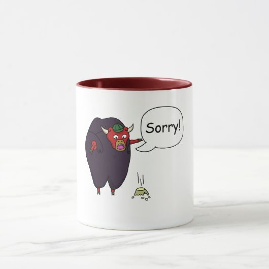 Bull in een Chinese winkel Mok (Midden)