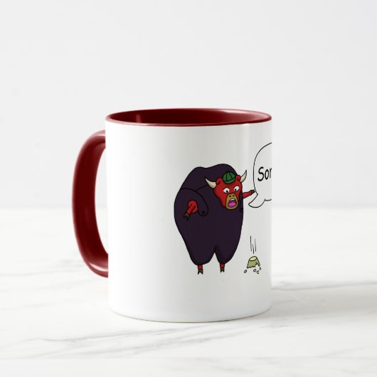 Bull in een Chinese winkel Mok (Voorkant links)