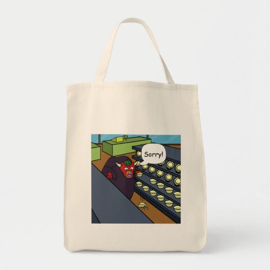 Bull in een Chinese winkel Tote Bag (Voorkant)