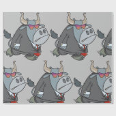 Bull in een opbergpapier cadeaupapier (Vlak)