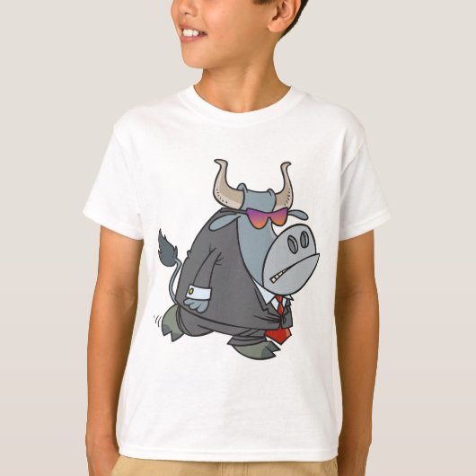 Bull in een T-shirt (Voorkant)