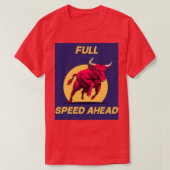 Bull in rekening brengen voor bulgele beleggingsst t-shirt (Design voorkant)