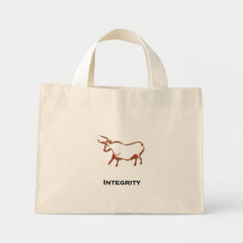 Bull Integrity Brown Mini Tote Bag