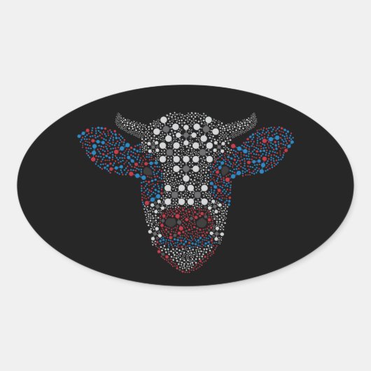 Bull inzake landbouwemissies ovale sticker (Voorkant)