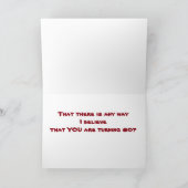 BULL IS SERIEUS EN ZEGT "HAPPY 60TH BIRTHDAY" KAART (Binnen)