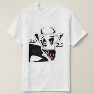 Bull, jaar van de stier, 2021, grappige stier t-shirt