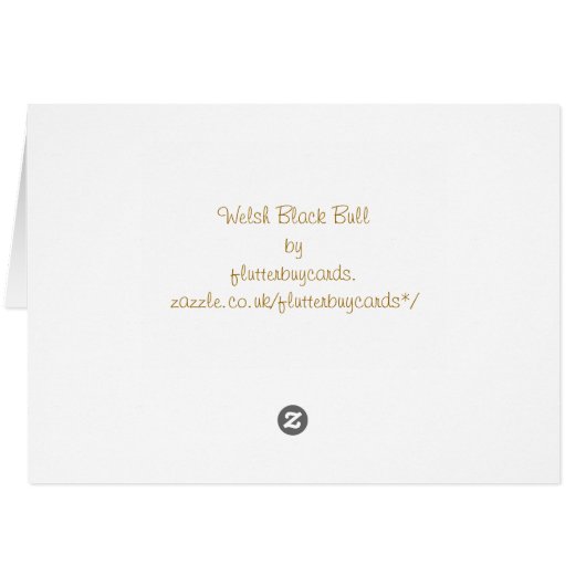 BULL-KAART (Achterkant Horizontaal)