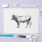 Bull Koe Ephemera Decoupage  Boerderij Tissuepapier (Craft)