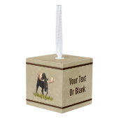 Bull-laden op oud papier decoratie (Achter hoekig)