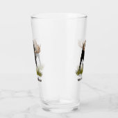 Bull-laden op oud papier glas (Rechts)