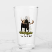 Bull-laden op oud papier glas (Voorkant)