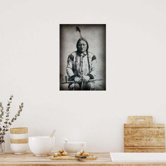 BULL LAKOTA CHIEF 1884 POSTER (Keuken)