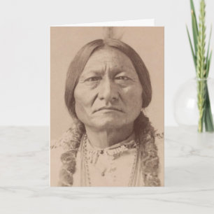 BULL LAKOTA LEADER BLANK WENSKAARTEN KAART