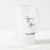Bull Leadership Zwart Matglas Bierpul (Voorkant rechts)
