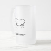 Bull Leadership Zwart Matglas Bierpul (Voorkant links)