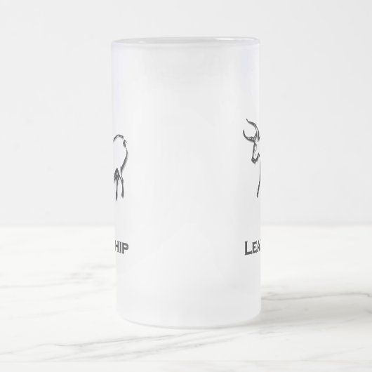 Bull Leadership Zwart Matglas Bierpul (Center)