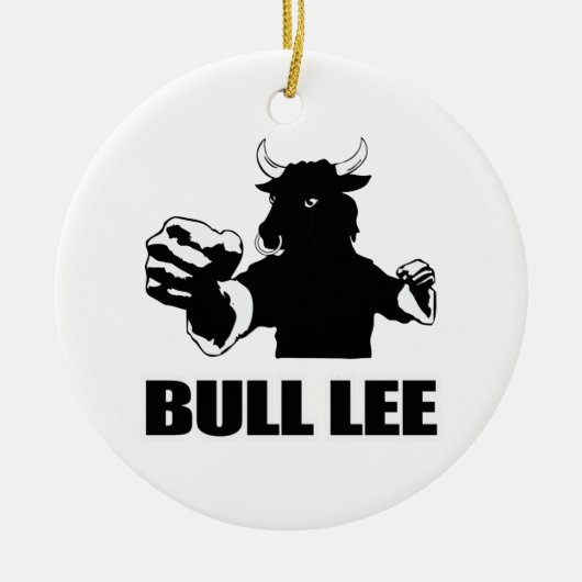 Bull Lee Keramisch Ornament (Voorkant)