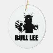 Bull Lee Keramisch Ornament (Links)