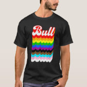 Bull LGBTQ Pride regenboog T-shirt (Voorkant)