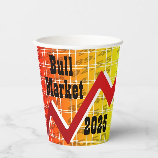 Bull Market 2025 Papieren Bekers (Voorkant)