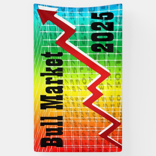 Bull Market 2025 Spandoek (Verticaal)