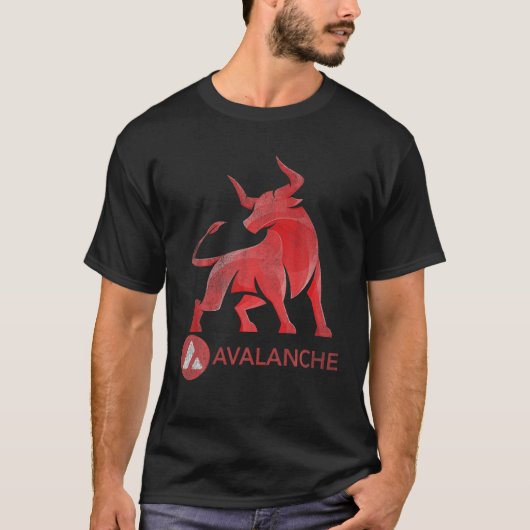 Bull Market Avalanche AVAX Coin Crypto Token Walle T-shirt (Voorkant)